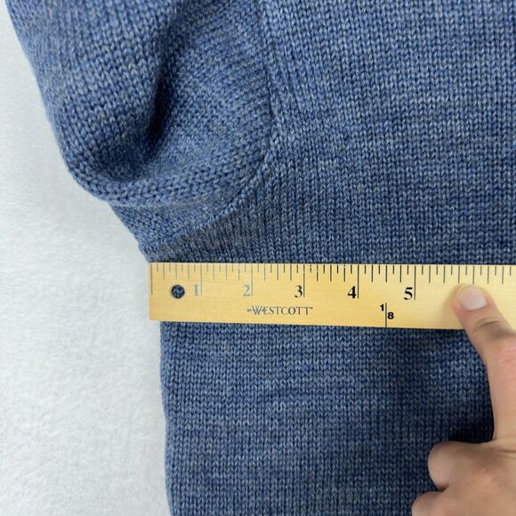 Ansett Pure Wool Zip Jacket Sweater men's SZ 20 Cardigan Sweater Australia Blue - Picture 11 of 16